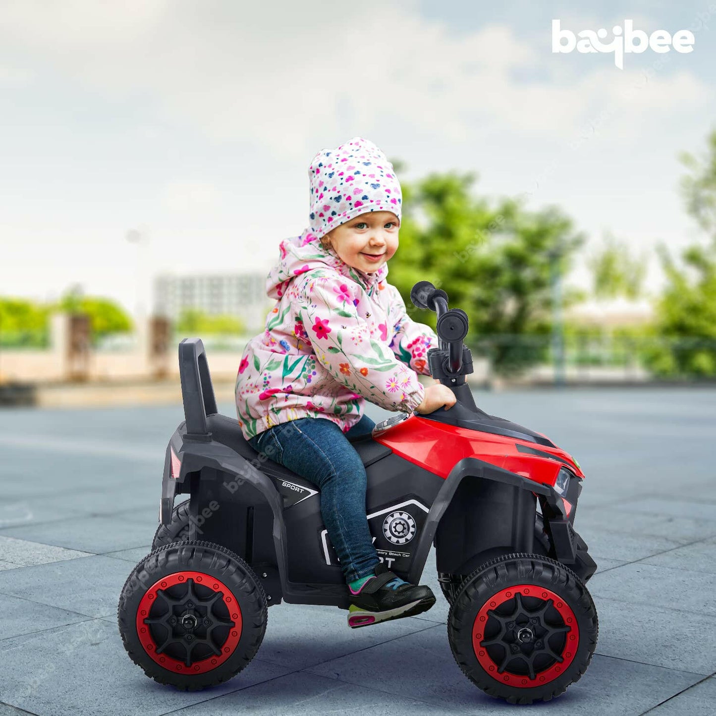 Red ATV for Kids | 6V Battery | Sturdy Material | Max Load 35 KG - Baby Rider