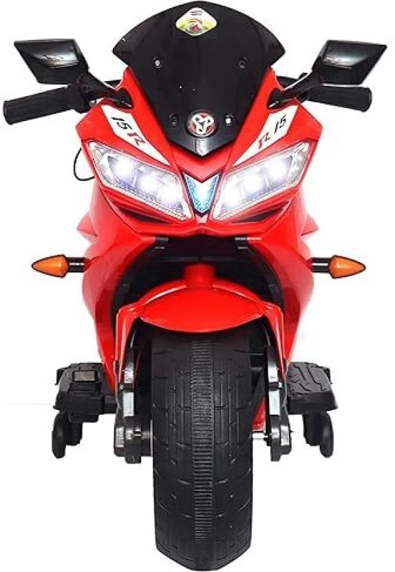 Battery operated Kids R15 Red Bike | Battery | Sturdy Material | Max Load 50 KG - Baby Rider