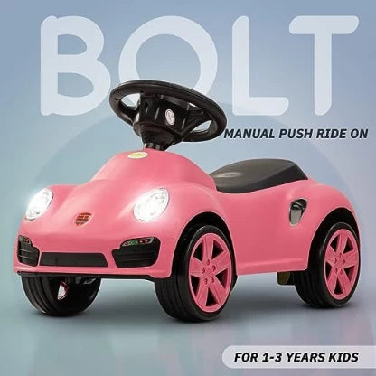 Bolt Push Rider for Kids |Cars with Music, Light Comfort Seat