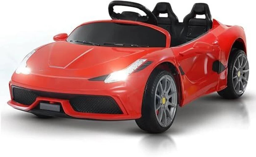 Ferrarri Kids Red Supercar | 12V Battery | Sturdy Material | Max Load 35 KG - Baby Rider