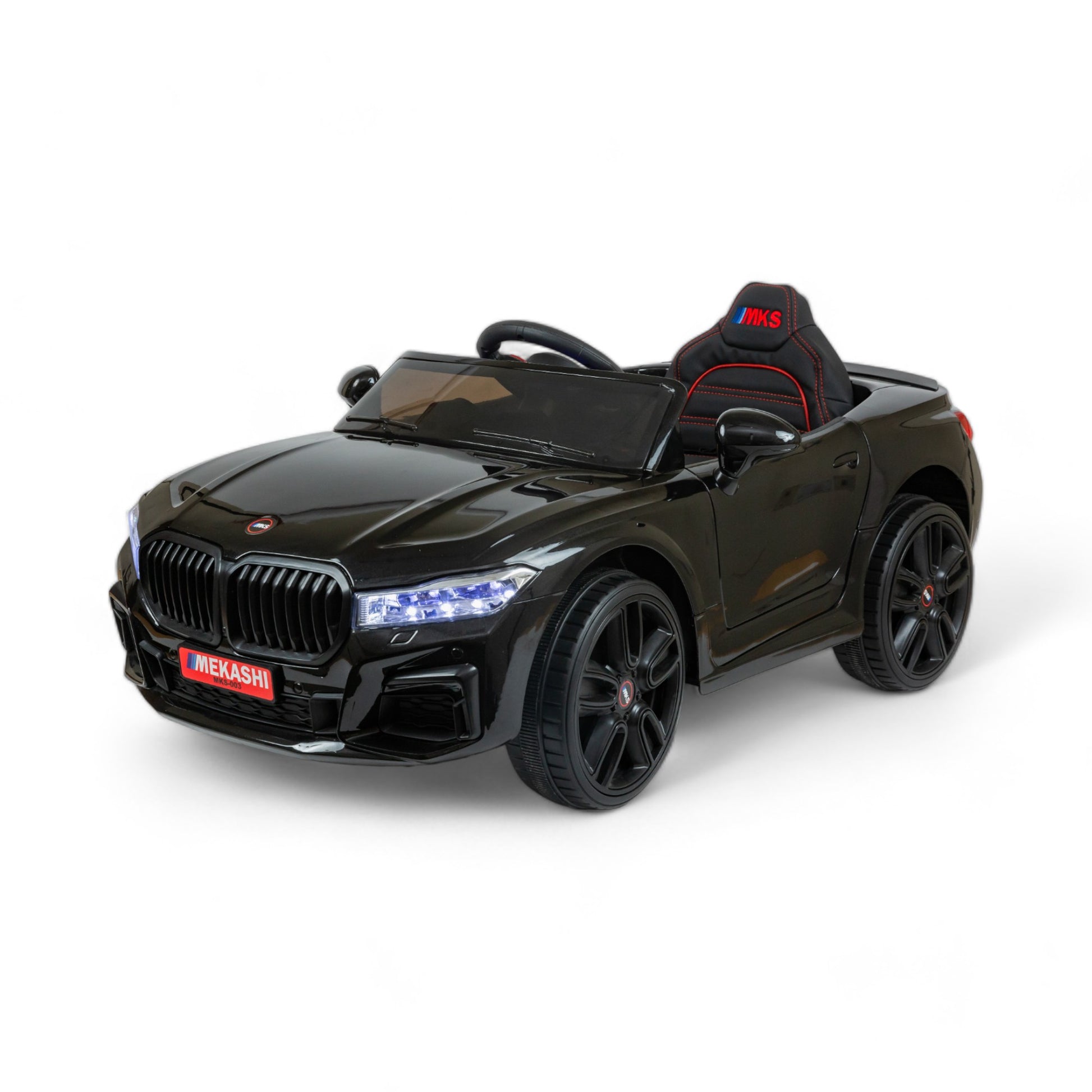 MEKASHI Electric Car for Kids, Remote, 12V Battery, Speed, LED Lights, Music, Bluetooth, to 11 Years, Swing Function, Long Wheelbase, ISI Mark,