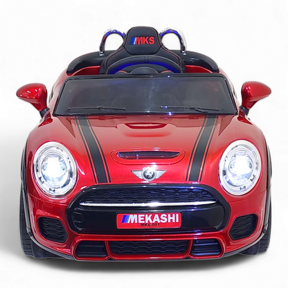 MEKASHI Bentley Car for Kids, Remote, 12V Battery, 3 Speed, LED Lights, Music, Bluetooth, 1 to 7 Years, Swing Function, Long Wheelbase, ISI Mark, Metallic Red - Baby Rider
