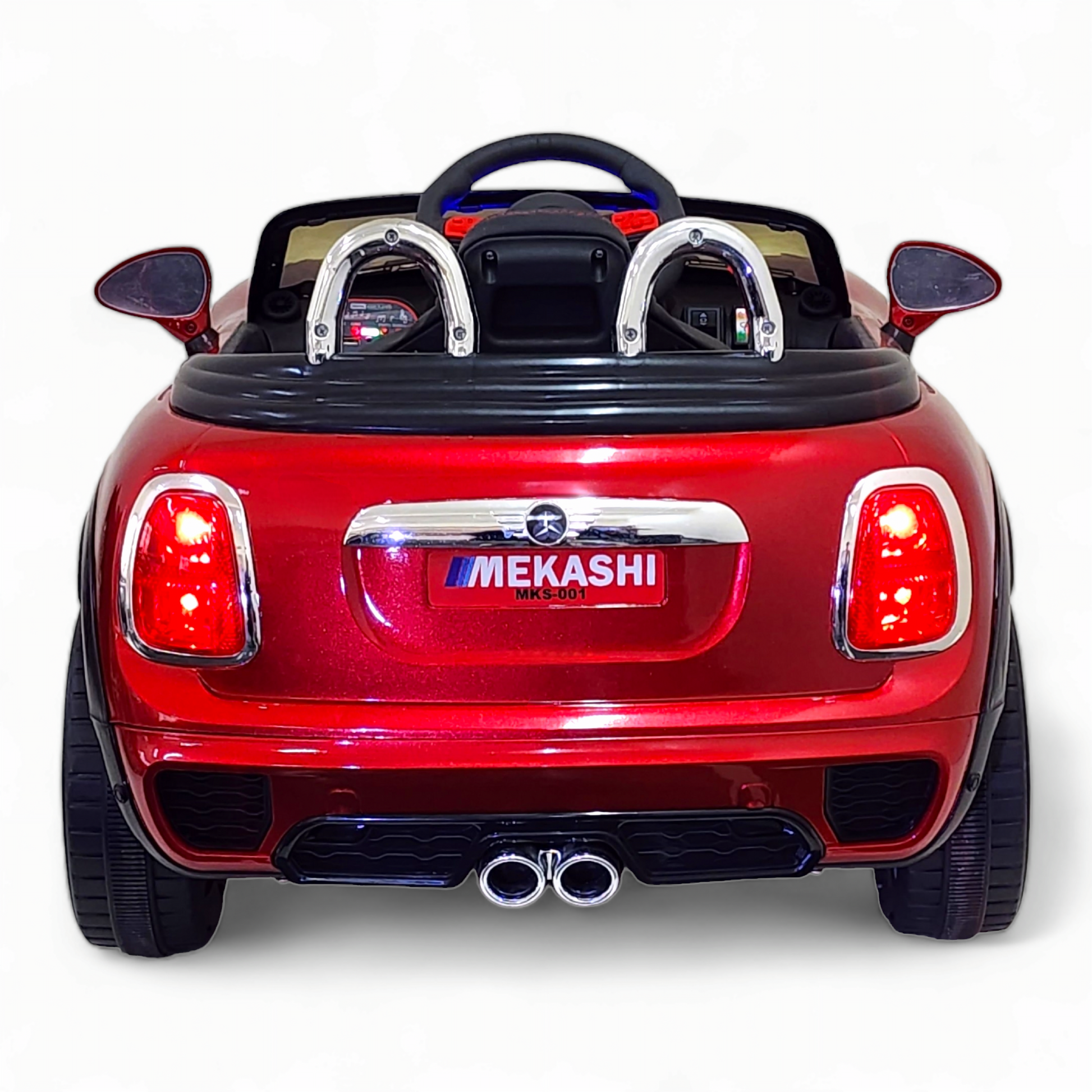 MEKASHI Bentley Car for Kids, Remote, 12V Battery, 3 Speed, LED Lights, Music, Bluetooth, 1 to 7 Years, Swing Function, Long Wheelbase, ISI Mark, Metallic Red - Baby Rider