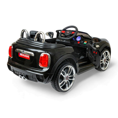 MEKASHI Bentley Car for Kids, Remote, 12V Battery, 3 Speed, LED Lights, Music, Bluetooth, 1 to 7 Years, Swing Function, Long Wheelbase, ISI Mark, Black - Baby Rider