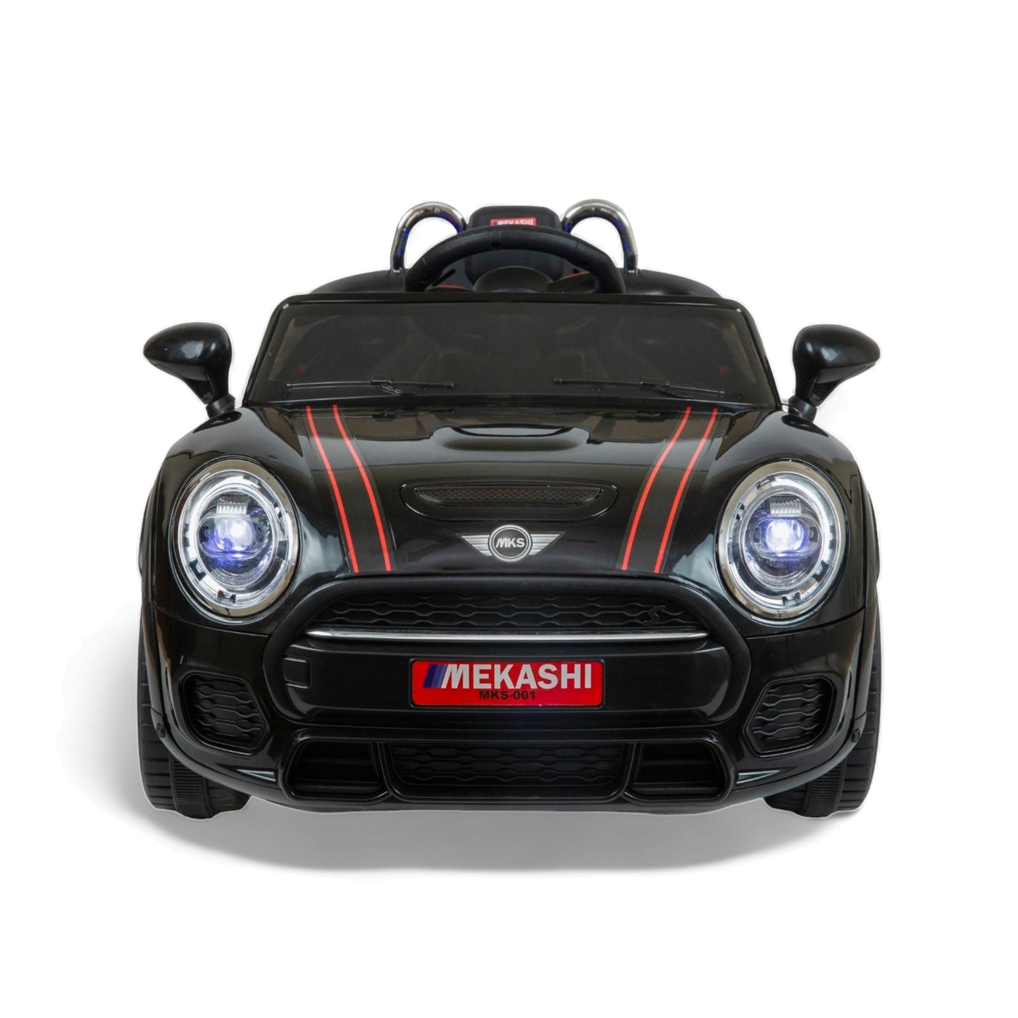 MEKASHI Bentley Car for Kids, Remote, 12V Battery, 3 Speed, LED Lights, Music, Bluetooth, 1 to 7 Years, Swing Function, Long Wheelbase, ISI Mark, Black - Baby Rider