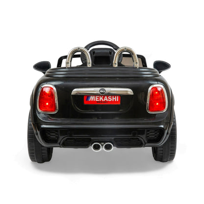MEKASHI Bentley Car for Kids, Remote, 12V Battery, 3 Speed, LED Lights, Music, Bluetooth, 1 to 7 Years, Swing Function, Long Wheelbase, ISI Mark, Black - Baby Rider
