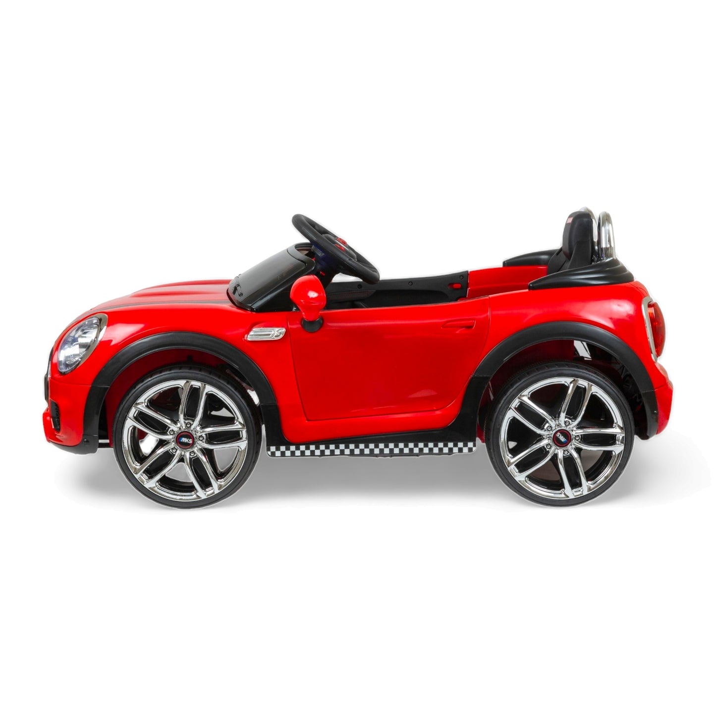 MEKASHI Bentley Car for Kids, Remote, 12V Battery, 3 Speed, LED Lights, Music, Bluetooth, 1 to 7 Years, Swing Function, Long Wheelbase, ISI Mark, Red - Baby Rider