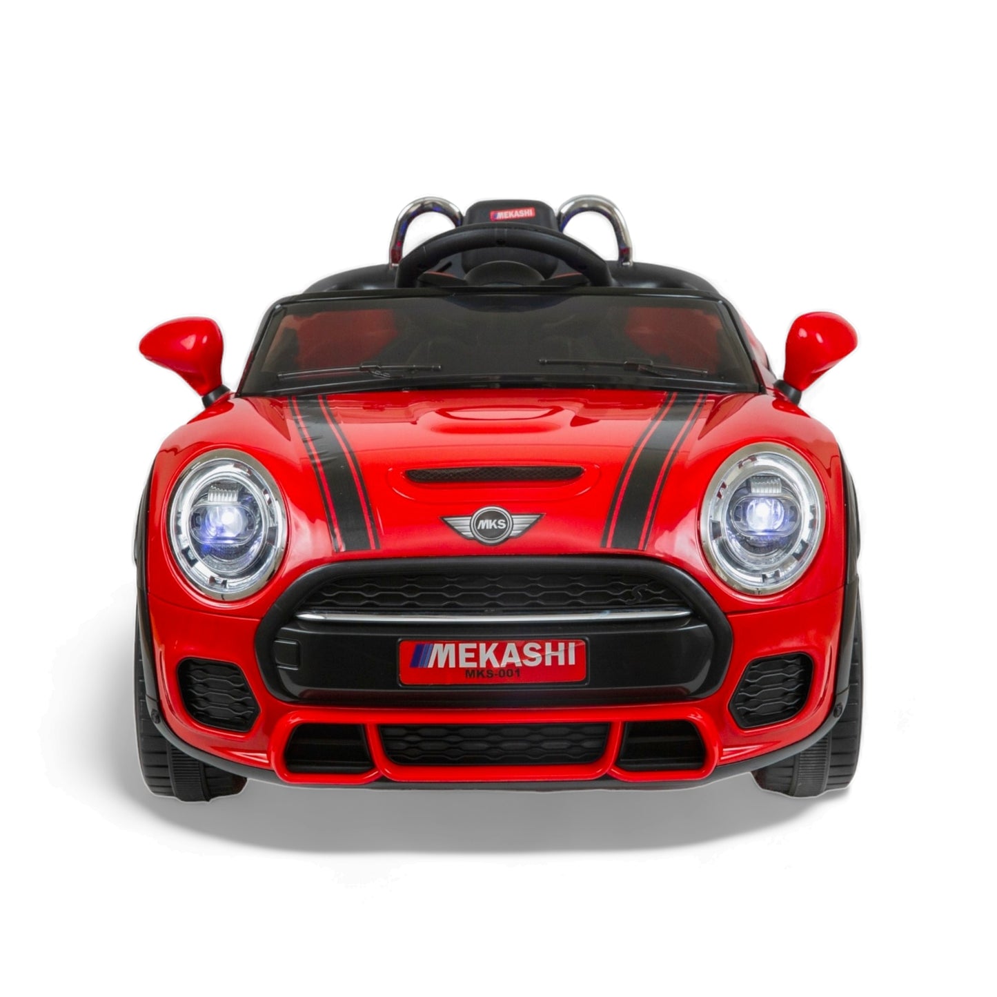 MEKASHI Bentley Car for Kids, Remote, 12V Battery, 3 Speed, LED Lights, Music, Bluetooth, 1 to 7 Years, Swing Function, Long Wheelbase, ISI Mark, Red - Baby Rider
