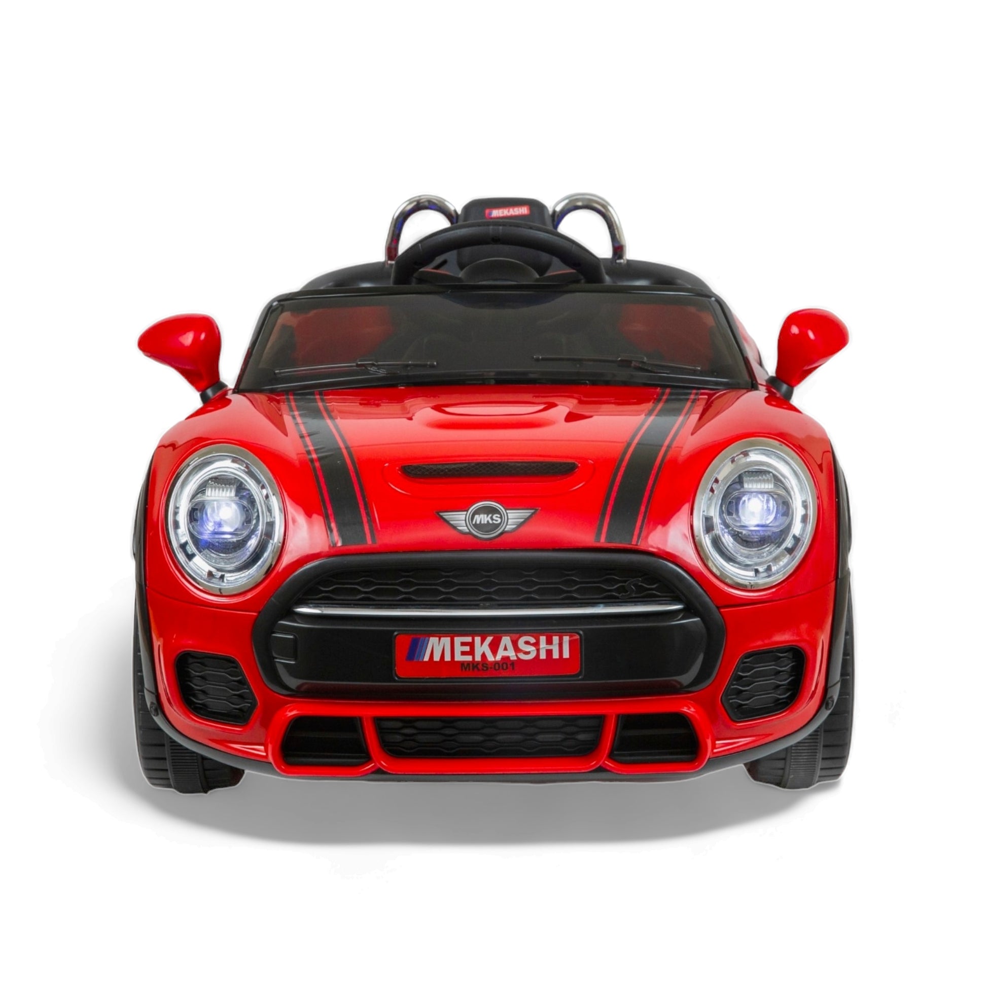 MEKASHI Bentley Car for Kids, Remote, 12V Battery, 3 Speed, LED Lights, Music, Bluetooth, 1 to 7 Years, Swing Function, Long Wheelbase, ISI Mark, Red - Baby Rider