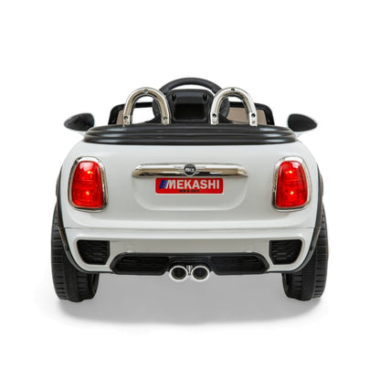 MEKASHI Bentley Car for Kids, Remote, 12V Battery, 3 Speed, LED Lights, Music, Bluetooth, 1 to 7 Years, Swing Function, Long Wheelbase, ISI Mark, White - Baby Rider