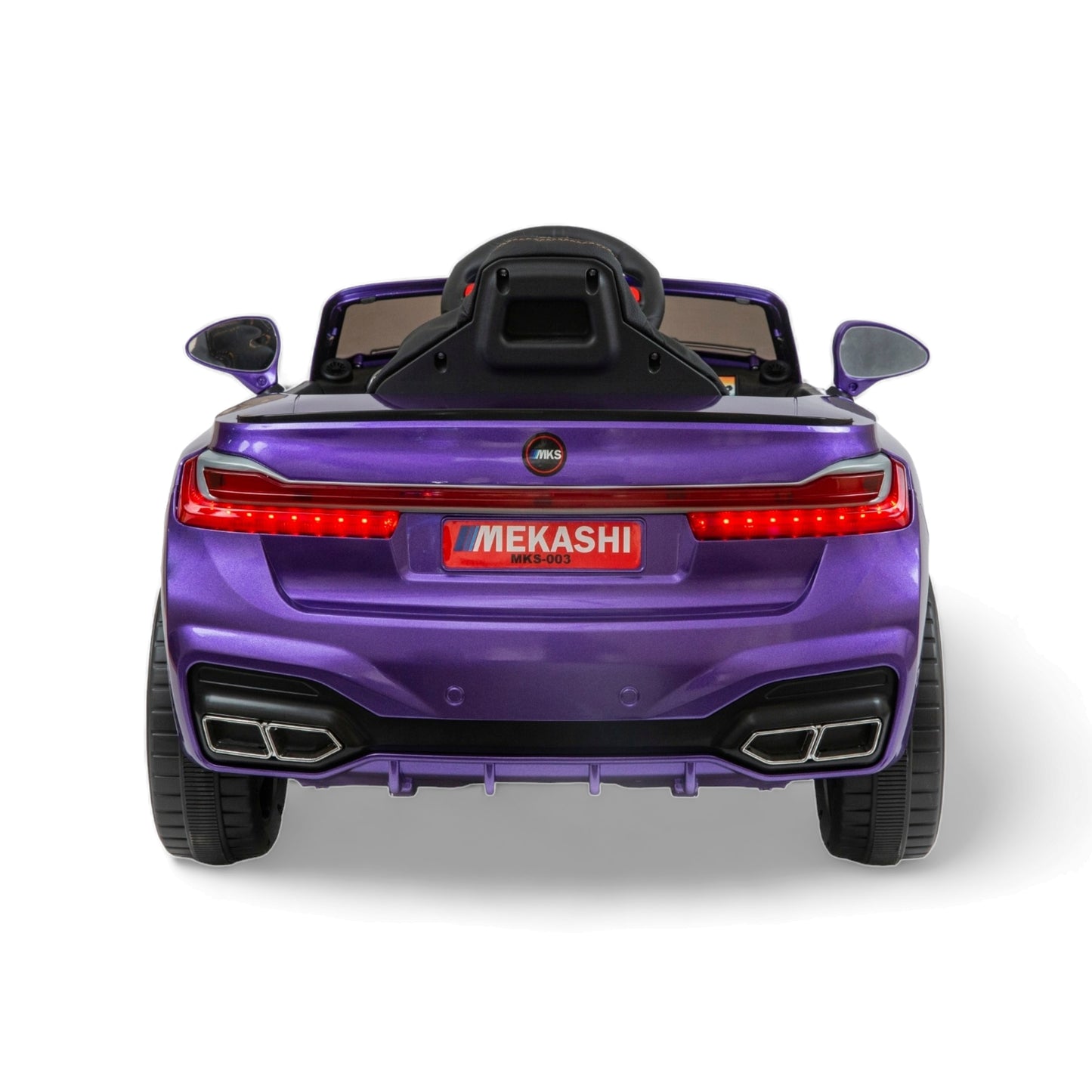 MEKASHI Electric Car for Kids, Remote, 12V Battery, 3 Speed, LED Lights, Music, Bluetooth, 1 to 11 Years, Swing Function, Long Wheelbase, ISI Mark, Metallic Violet - Baby Rider