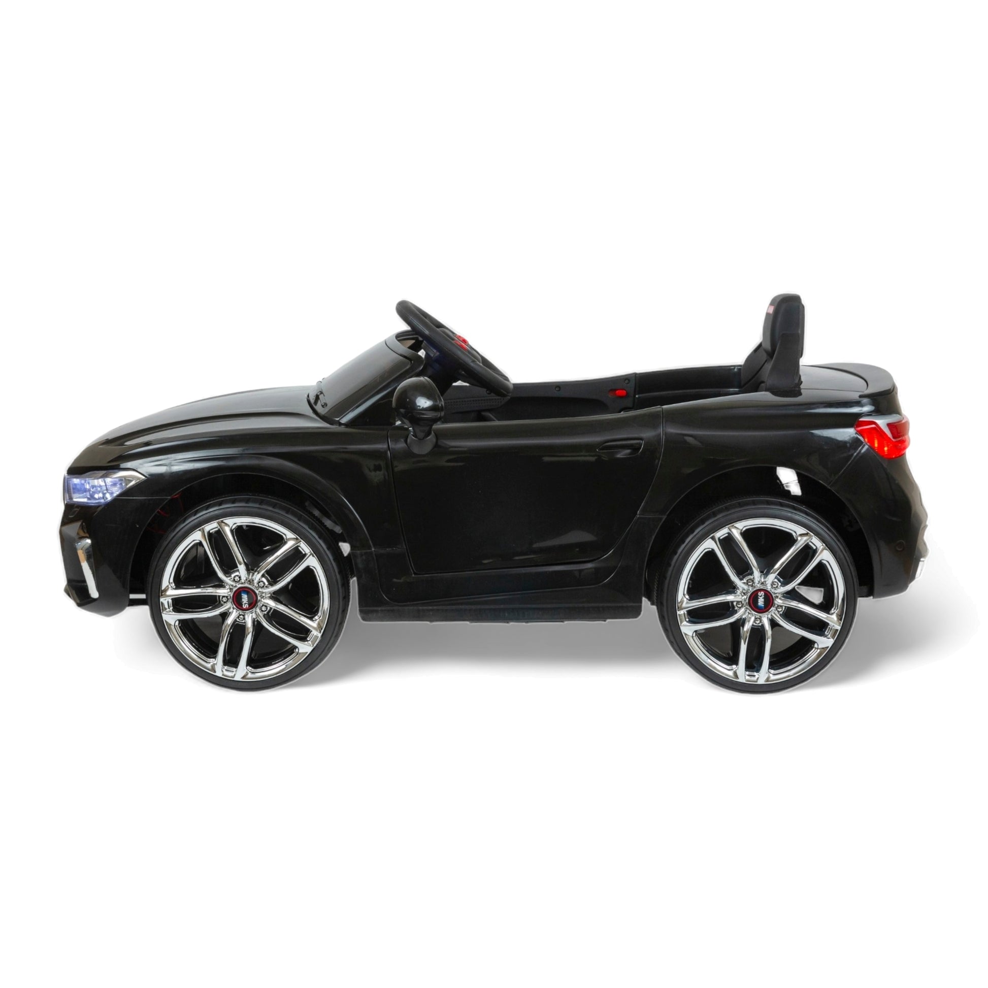 MEKASHI Electric Car for Kids, Remote, 12V Battery, 3 Speed, LED Lights, Music, Bluetooth, 1 to 7 Years, Swing Function, Long Wheelbase, ISI Mark, Black - Baby Rider