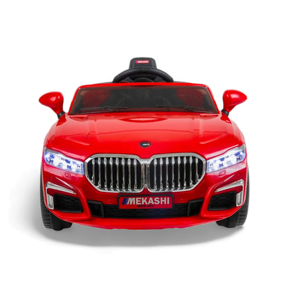 MEKASHI Electric Car for Kids, Remote, 12V Battery, 3 Speed, LED Lights, Music, Bluetooth, 1 to 11 Years, Swing Function, Long Wheelbase, ISI Mark, Red - Baby Rider