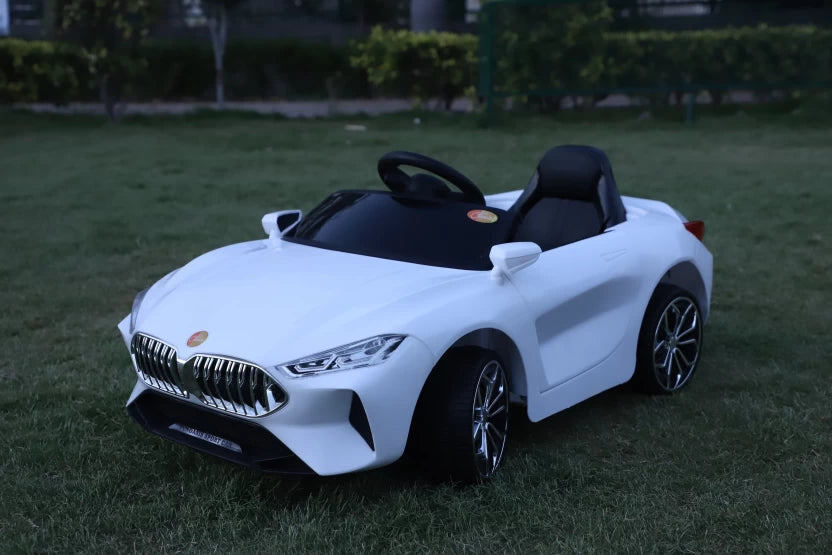 Ferrarri Kids white Supercar | 12V Battery | Sturdy Material | Max Load 45 KG - Baby Rider
