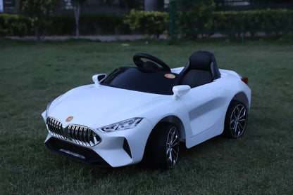 Ferrarri Kids white Supercar | 12V Battery | Sturdy Material | Max Load 45 KG - Baby Rider