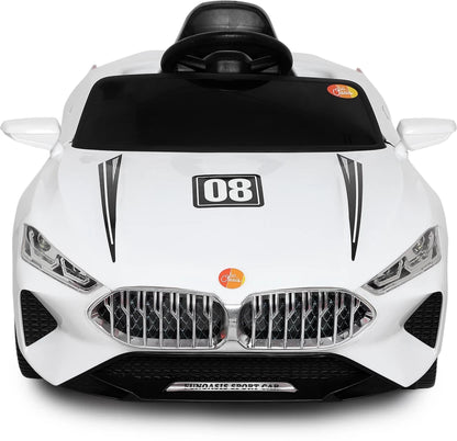 Ferrarri Kids white Supercar | 12V Battery | Sturdy Material | Max Load 45 KG - Baby Rider